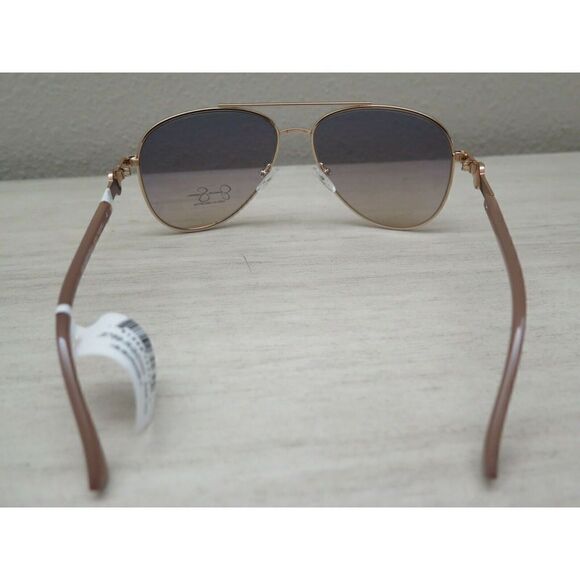 Jessica Simpson J5759-RGDND Rose Gold Aviator Sunglasses Nude Ear Piece - Picture 5 of 8